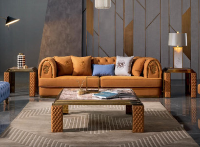 Dreisitzer Couch Polster Design Sofa Moderne Sitz Sofas  Zimmer Möbel 3er Neu