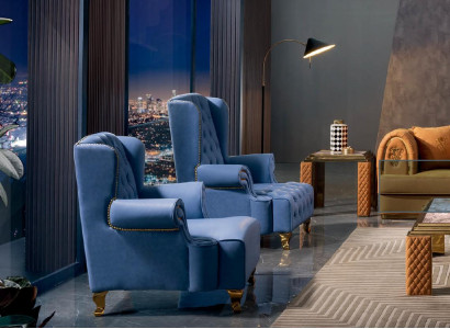 Sessel Design Couch Sofa Relax Leder Lounge Club Polster Sitzer Ohrensessel Neu