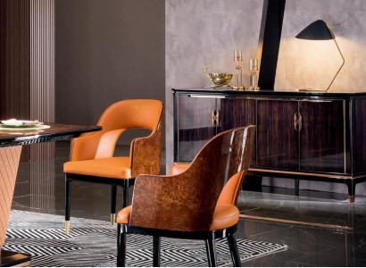 Designer Kommode Anrichte Side Low Board Schrank Wohn Zimmer Regal Luxus Metall