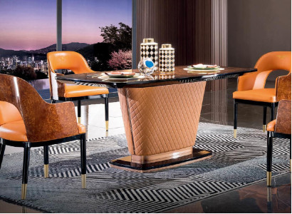 Königlicher Esstisch 6x Stühle Komplettes Esszimmer Tisch Stuhl 7tlg. Garnitur