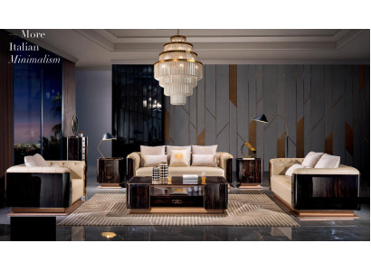 Sofagarnitur 3+2 Sitzer Set Design Sofas Polster Couchen Leder Relax Garnituren