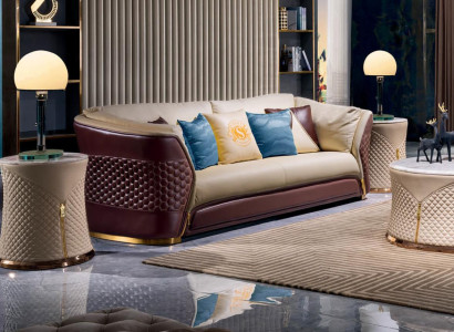 Designer Sofa 3 Sitzer Couch Polster Sofas Designsofa Neu Sitz Dreisitzer Holz