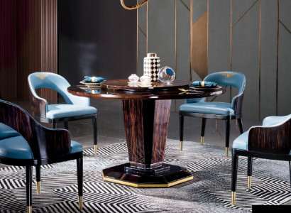 Design Holz Tisch Runder Esstisch Rund Ess Tische 135cm Luxus Klasse Wohnzimmer