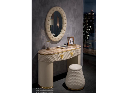 Schminktisch Frisiertisch Kosmetiktisch Kommode mit Spiegel Ablagen Konsolen Neu