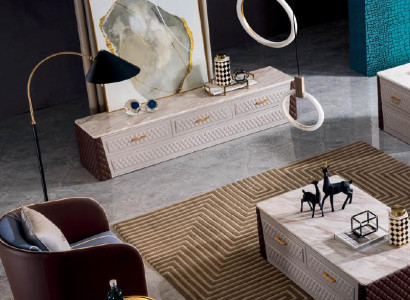 Designer Kommode Anrichte Side Low Board Schrank Wohn Zimmer Regal Metall Luxus