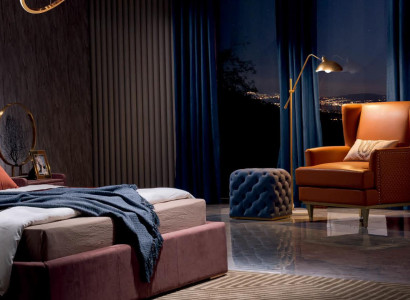 Ohrensessel Sessel Fernseh Design Polster Sofa Couch Leder Sitzer Designer Möbel