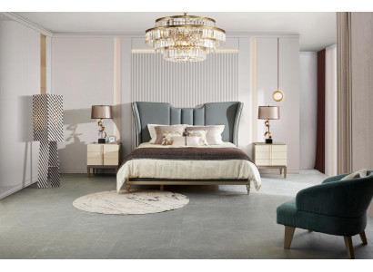 Bett Polster Design Luxus Doppel Hotel Betten Ehe 180x200cm Schlaf Zimmer Leder