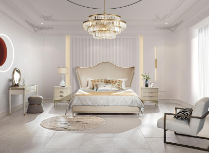 Bett Polster Design Luxus Doppel Hotel Betten Schlaf Zimmer Echtholz 180x200cm