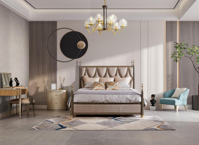 Bett Polster Design Luxus Doppel Hotel Betten Schlaf Zimmer Holz Neu 180x200cm