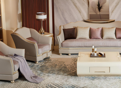 Sofagarnitur 411 Sitzer Set Design Sofas Polster Couchen Leder Relax Moderne Neu