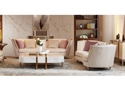 Komplett Set Sofagarnitur 4+4 Sitzer Designer Wohnlandschaft 2 tlg. Gruppe Sofa