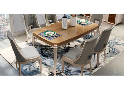 Tisch Moderner Esstisch Holz Design Echtholz Tische Ess Zimmer 170x98cm