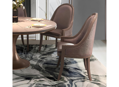 Ess Zimmer 1x Stuhl Set Sitz Echt Stühle Echtholz Lehn Designer Holz Sessel Neu