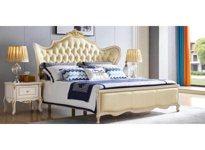 Bett Schlafzimmer Echtholz Luxus Barock Rokoko Betten