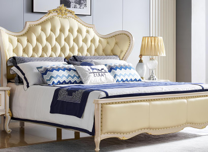 Bett Schlafzimmer Echtholz Luxus Barock Rokoko Betten