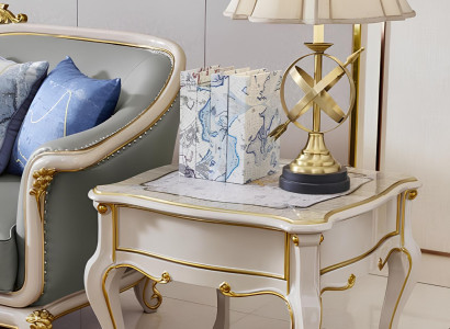 Design Klassische Echtholz Beistelltisch Sofa Wohnzimmer Tisch Möbel Barock