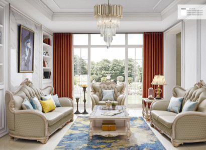 Design Wohnlandschaft Sofa Polster Sofagarnitur 321 Sitzer Tisch Beistelltisch