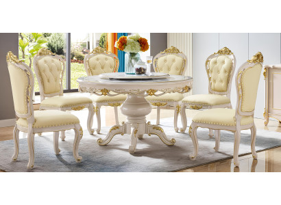 Luxus Esstisch Runder Tisch Esszimmer Wohnzimmer Holz Design Tische Rund 130cm