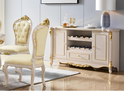 Bar Schrank Weinschrank Kommoden Echtholz Vintrine Hausbar Qualität Zimmerbar