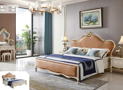 Dreiteiliges Schlafzimmer Set Bett 2x Nachttische Echtholz 3tlg.Komplettset