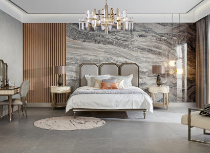 Schlafzimmer Set Komplett Design Einrichtung Bett Moderne Möbel 5tlg. Nachttisch