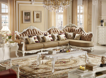 Klassischer Couchtisch Echtholz Beistelltisch Tische Wohnzimmer Holz Barock Neu