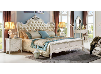 Bett 2x Nachttisch 3 tlg Schlafzimmer Set Design Modern Luxus Klassische Möbel