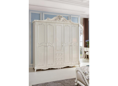 Klassischer Antik Stil Kleiderschrank Schrank Holz Garderobe Schränke Barock Neu