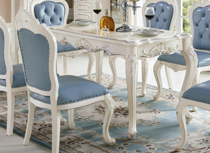 Esszimmer Lehnstuhl Barock neu Echtholz Luxus Sessel Stuhl Stühle Wohnzimmer