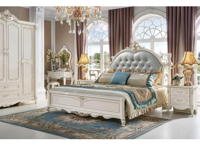 Chesterfield Schlafzimmer Komplettes Set 6tlg. Köngliche Barock Möbel Bett Neu