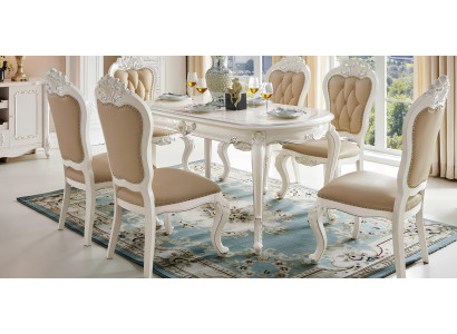 Esstisch Esszimmer Set Essgruppe Klassischer Tisch 5tlg Set Stuhl neu 4x Stühle