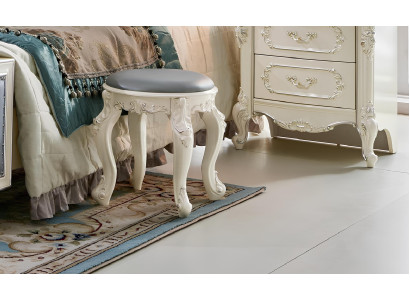 Fußhocker Rund Hocker Polsterhocker Echtholz Ottomane Hocker Neu Sitz Beistell