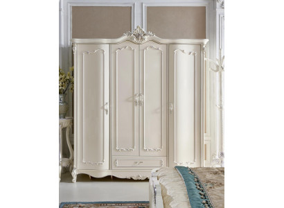 Klassischer Antik Stil Kleiderschrank Schrank Echtholz Garderobe Schränke Barock