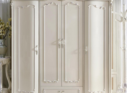 Klassischer Antik Stil Kleiderschrank Schrank Echtholz Garderobe Schränke Barock