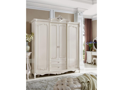 Klassischer Antik Stil Kleiderschrank Schrank Echtholz Garderobe Schränke Barock