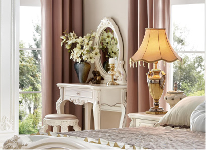 Klassisscher Schminktisch Tisch Barock Rokoko Konsolen Tische Echtholz