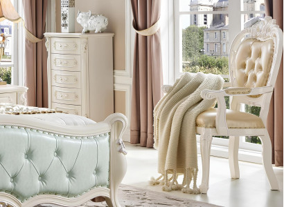 Polsterstuhl Armlehne Luxus Sessel Stuhl Stühle Wohnzimmer Esszimmer Echtholz