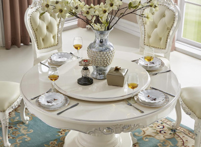 Runder Esszimmer Rund Tisch Holz Tische Runde Klassische Barock Rokoko Echtholz