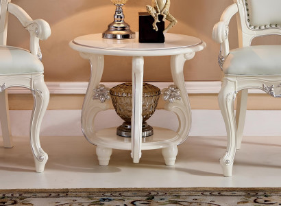 Edler Designer Couchtisch Beistelltisch Sofa Wohnzimmer Echtholz Barock Rokoko