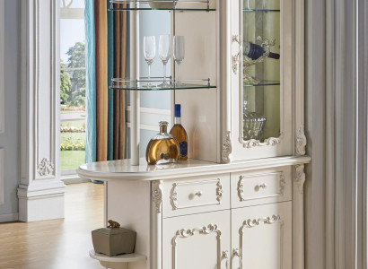 Bar Schrank Echtholz Schränke Tresen Haus Theke Tisch Weinschrank Regale Barock