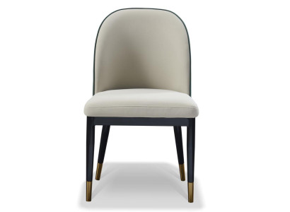 Stuhl Set Sitz Polster Garnitur Esszimmer Stühle Lehn Leder Holz Modern 1x Neu