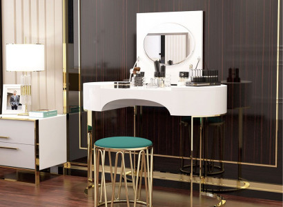 Schminktisch Hocker Konsole Schmink Tische Tisch Spiegel Konsolen Sekretär Neu