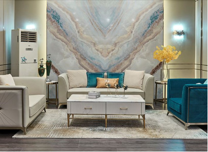 Luxus Möbel Sofagarnitur Couch Sofa Polster 321 Sitzer Tisch Couchtisch Couchen