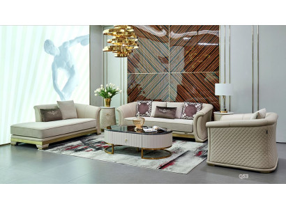 Design Sofagarnitur Couch Couchtisch Sofa 6tlg. Wohnzimmer Set Beistelltisch Neu