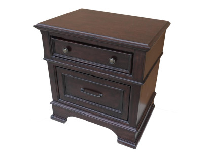 Designer Nachttisch Echtes  Holz Nachttische Beistell Tische Schlafzimmer Luxus