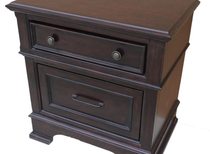 Designer Nachttisch Echtes  Holz Nachttische Beistell Tische Schlafzimmer Luxus