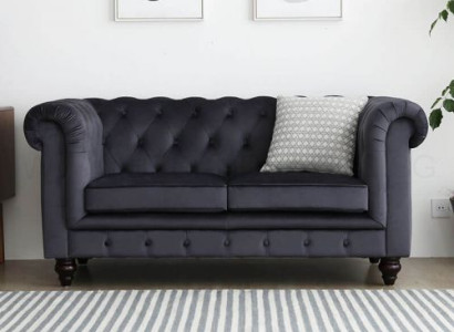 Sofa Luxus Textil Chesterfield Couch Sofas Polster 2 Sitzer Zweisitzer Couchen