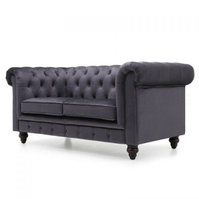 Sofa Luxus Textil Chesterfield Couch Sofas Polster 2 Sitzer Zweisitzer Couchen