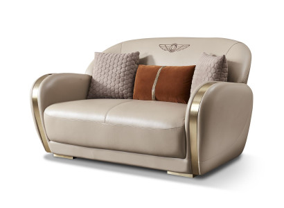 Couch Chesterfield Leder Textil Polster Sofa Couchen Sofas Designer Neu 2 Sitzer