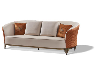 Dreisitzer Ledersofa Wohnzimmer Designer Couchen Polster Sofa Sofas 3 Sitzer